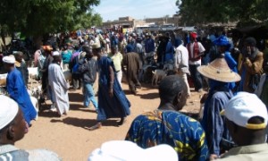 Weekly market in Sofara, Mali. (Photo: R. Raman)