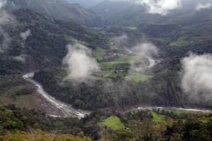The mighty Chico river winding its way along the Cordillera mountain ranges sustaining agriculture with its nutrients rich waters along its path. Tanglag, Kalinga.          